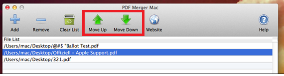 Modify PDFs sequence